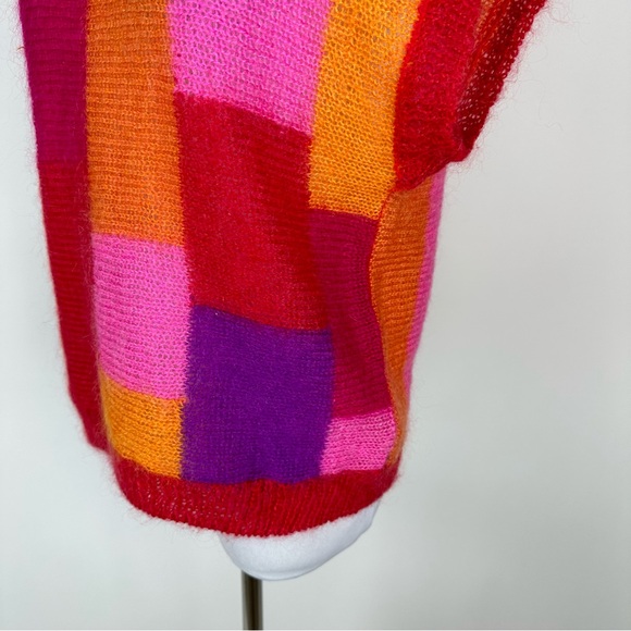 Vintage Renee Tener for Jeanne Pierre Colorful Mohair Blend Sweater Size Med Pet - Picture 9 of 14